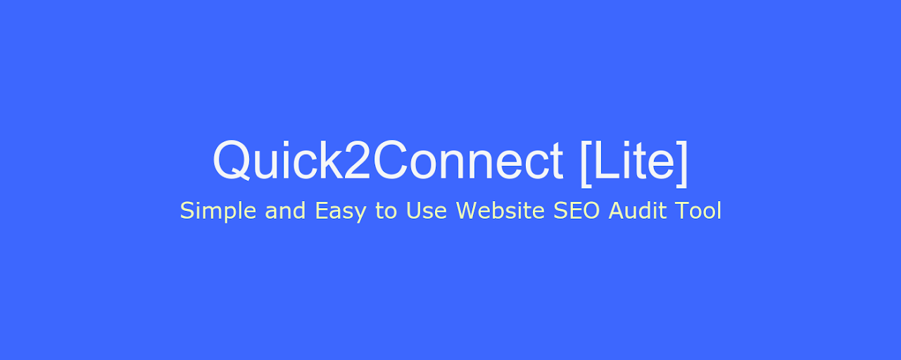 Quick2Link - Website SEO Audit Tool Preview image 2