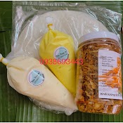 250Gam Bánh Tráng Phơi Sương + 200G Muối Tôm Trộn Tép + 190G Bơ Vàng/Trắng