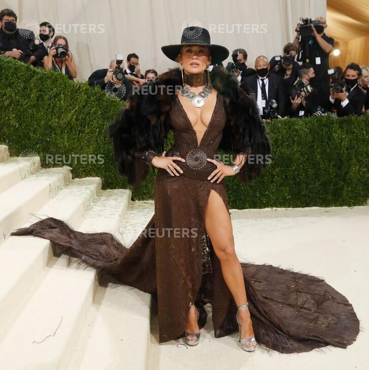 Metropolitan Museum of Art Costume Institute Gala - Met Gala - In America: A Lexicon of Fashion - Arrivals - New York City, U.S. - September 13, 2021. Jennifer Lopez. REUTERS/Mario Anzuoni