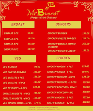 Mr Broast menu 1