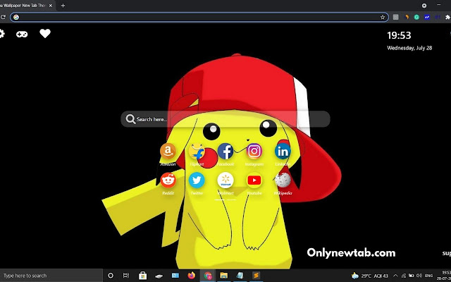 Pikachu Wallpaper New Tab Theme [Install]