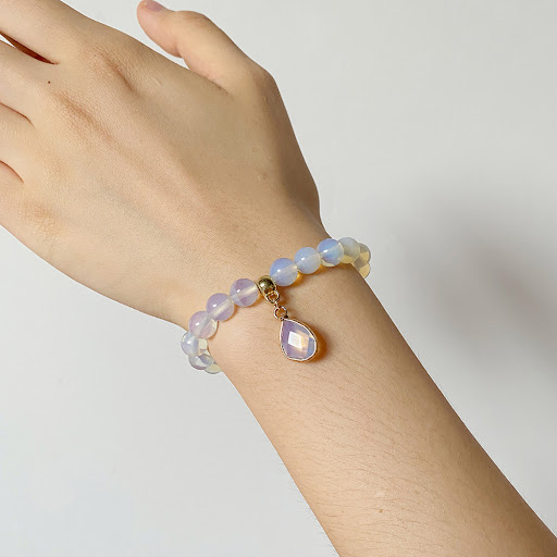 Title 6, Bead cut water drop bracelet for women, a beaut...
