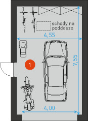 G3 - Rzut garażu