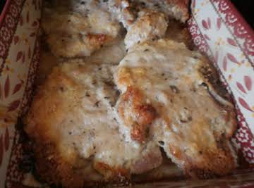 Potato Flake Pork Chops