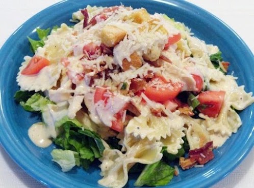 Click Here for Recipe: Chicken Caesar Pasta Salad