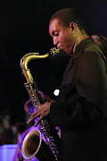 Oscar Rachabane playing in Mandla Mlangeni’s group, Tune and Recreation Committee, at The Crypt in Cape Town.