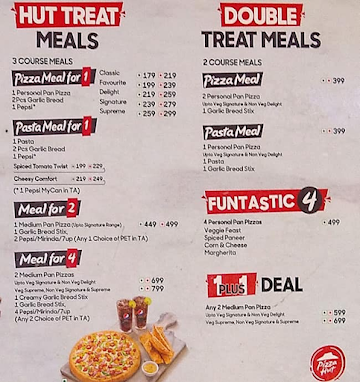 Pizza Hut menu 