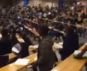 University of Limpopo students are seen walking out of an exam this week in a video that has since gone viral.