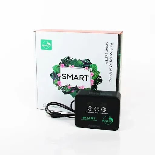 Reptile Terrariums Fogger Silent Pump Fog Machine Rainforest Greenhouse Sprayer System Kits with 2Pcs Sprinkler