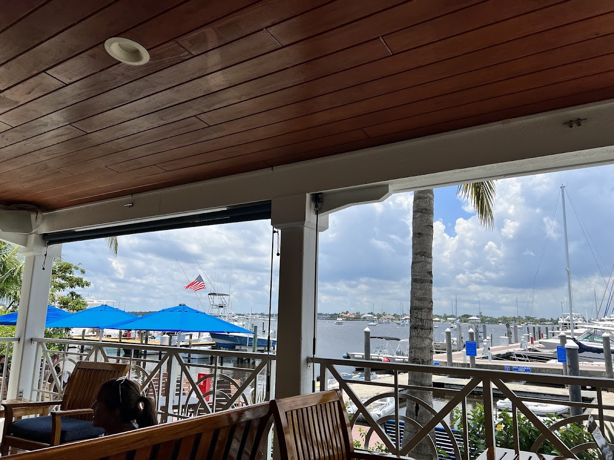 View from the covered deck