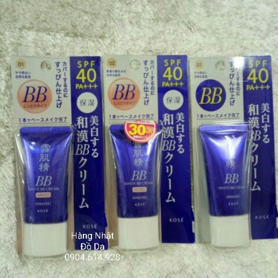 Kem Nền Chống Nắng Bb Kose Cream Sekkisei White Bb Cream (30G)