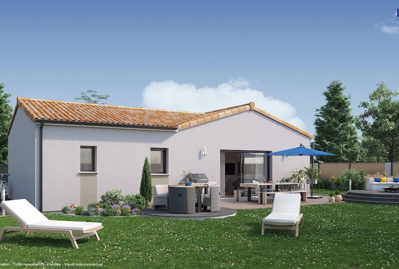  Vente Terrain + Maison - Terrain : 3 250m² - Maison : 90m² à Saint-Caprais-de-Blaye (33820) 