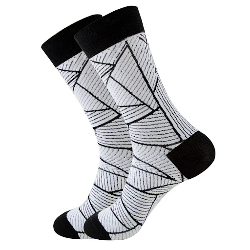 Title 4, Fashion Square Mid-calf Wave Socks