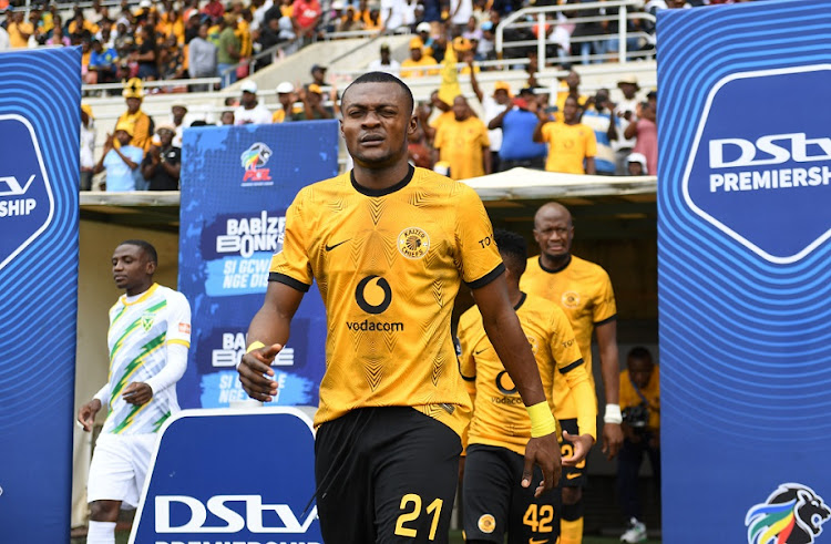 Christian Saile of Kaizer Chiefs during the DStv Premiership match against Golden Arrows at Peter Mokaba Stadium in Polokwane on February 19 2023.