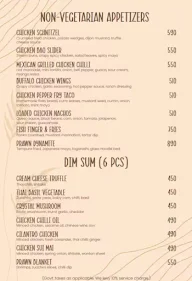 House of Boho menu 4