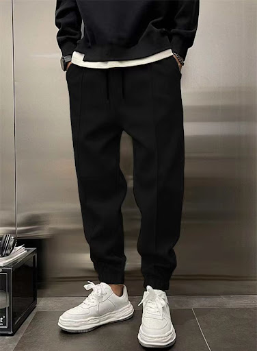 Title 12, Thick Ankle-tied Drawstring Leisure Sweatpants....