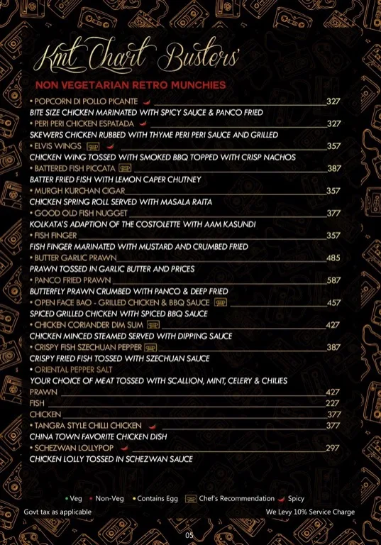 Club Kolkata Mixtape menu 