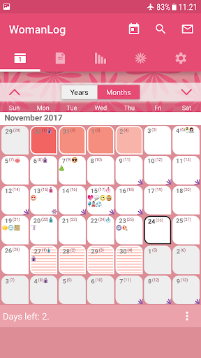 WomanLog Calendar