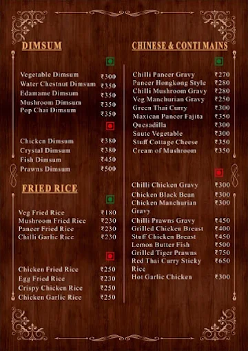 Family Point Restaurant menu 