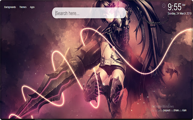 Black Rock Shooter Wallpaper Tab Baru