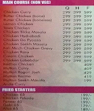 Chawla's Restaurant menu 8