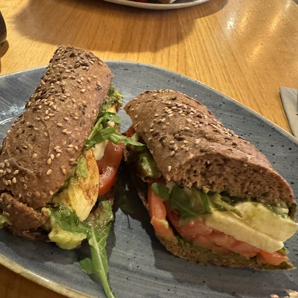 Caprese sandwich on gf bread