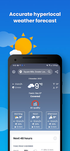 Screenshot Weather&Rain:Weather Forecast
