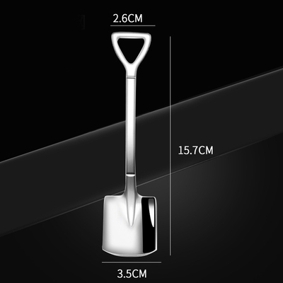 Title 6, Creative Shovel Spoon Booth 304 Red Stainless S...