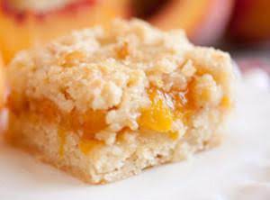 Peach Cobbler Crumb Bars