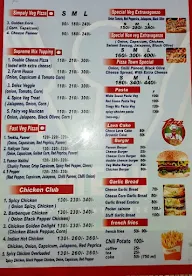 Pizza Town menu 1