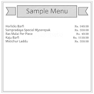 Sampradaya menu 2