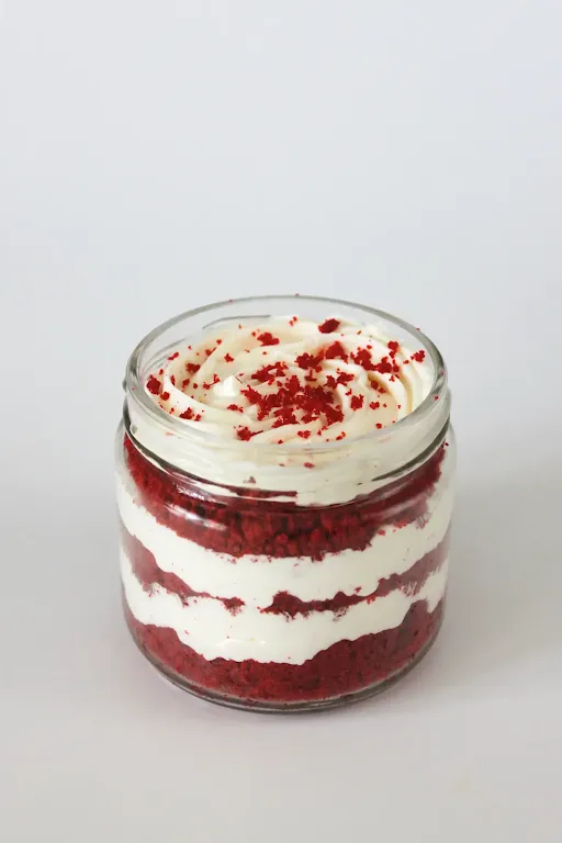 Red Velvet Cream Cheesecake Jar