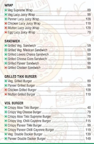 Burger Cassel menu 2