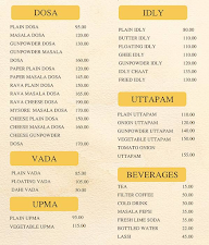 Tirupati South Indian Coffee House menu 3