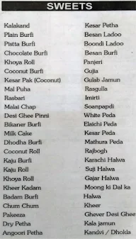 Chandra Sweets menu 6