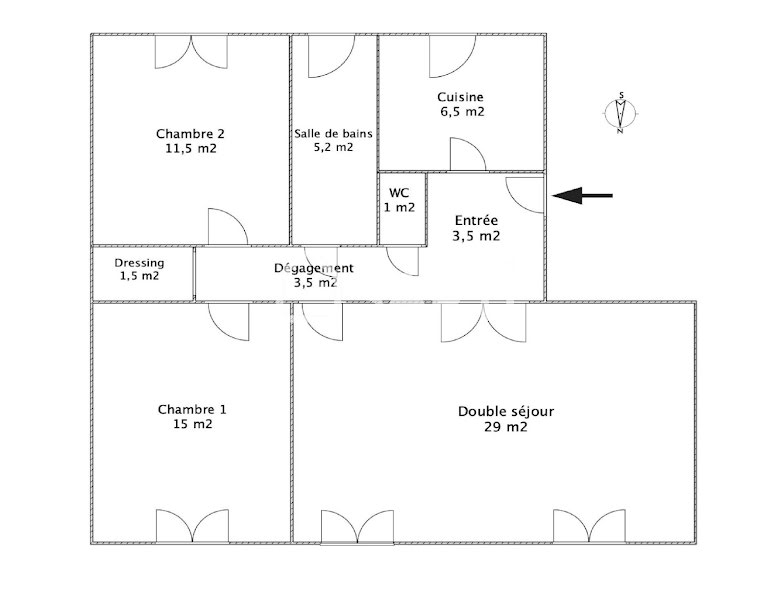 Vente appartement 4 pièces 77 m² à Versailles (78000), 490 000 €