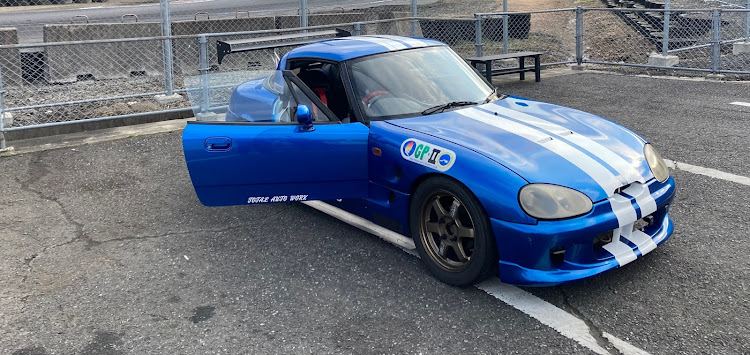 カプチーノの日光サーキット・TE37に関するカスタム事例の投稿画像1枚目