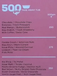 Havmor Ice Cream menu 1