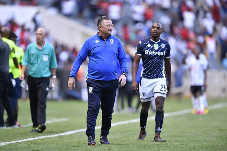 Bidvest Wits coach Gavin Hunt during the Nedbank Cup, Last 32 match between Orlando Pirates and Bidvest Wits at Orlando Stadium on February 09, 2020 in Johannesburg, South Africa.