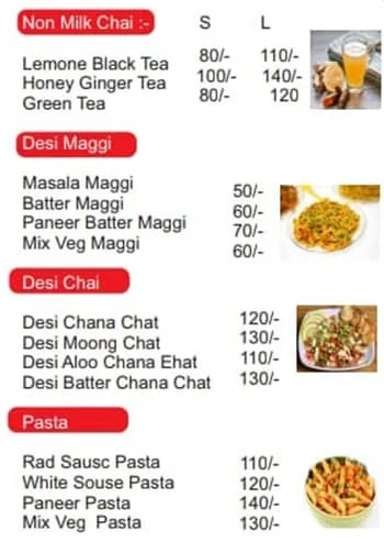 Desi Cafe menu 