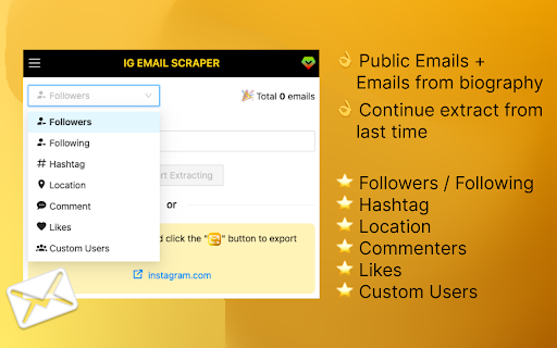 EmailFox - IG Email Extractor and Scraper