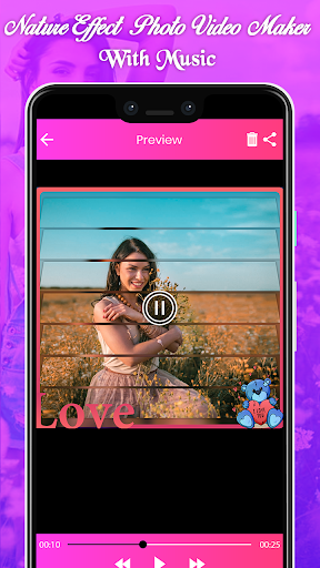 Nature Effect Photo Video Maker-Photo Animation