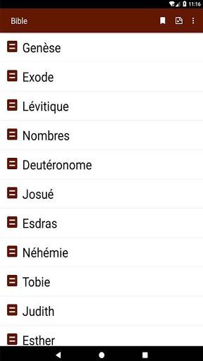 Screenshot Bible catholique romaine