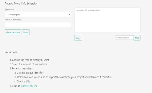 Android Menu XML Generator 1.2 APK + Mod (Unlimited money) untuk android
