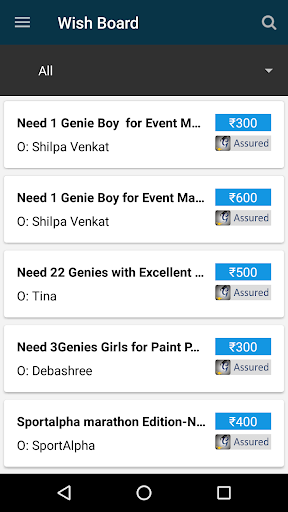 Screenshot Genie On Hire