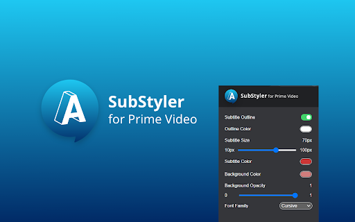 Prime Video SubStyler : customize subtitles