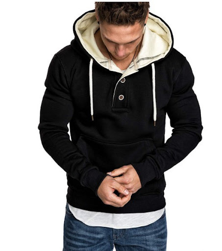 Title 3, Patchwork solid color hoodie