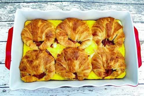 Croissant Breakfast Casserole