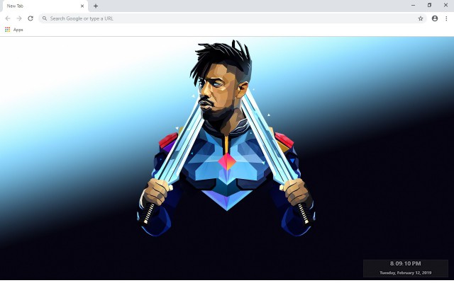 Killmonger New Tab & Wallpapers Collection