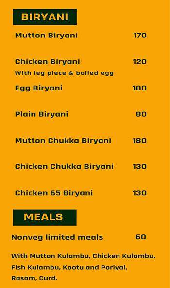 Simma's Kitchen menu 